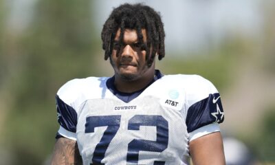 Former Cowboys player Trysten Hill appears to grin after arrest tied to alleged assault of pregnant woman