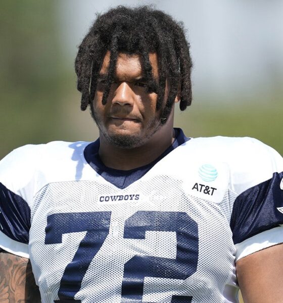 Former Cowboys player Trysten Hill appears to grin after arrest tied to alleged assault of pregnant woman