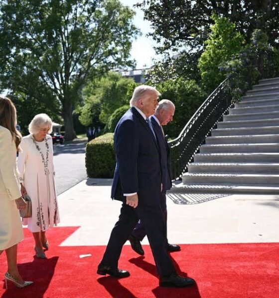 King Charles and the Trumps unite at White House for a historic tea meeting