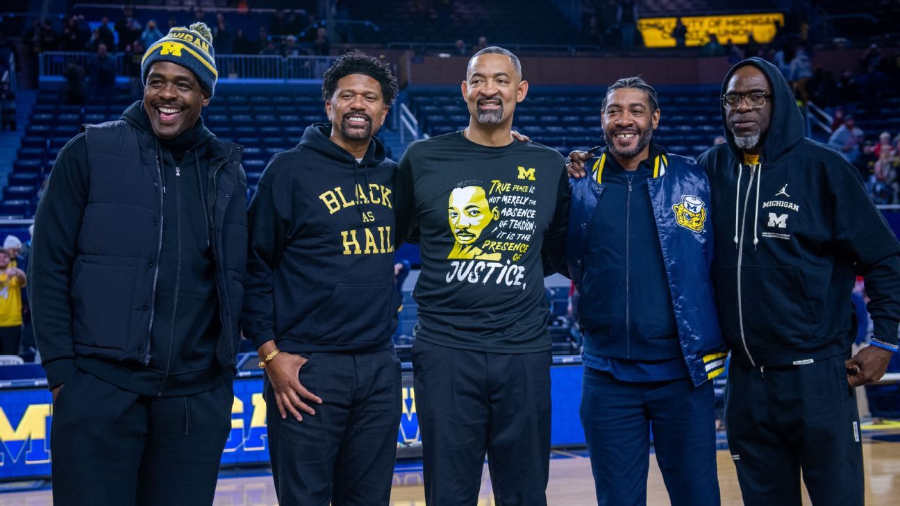Michigan’s ‘Fab Five’ to reunite on Final Four alternate broadcast