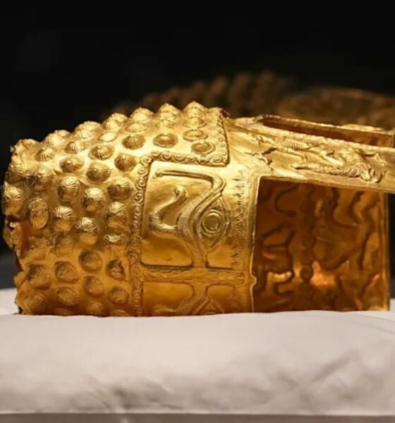 Museum heist mystery ends as Romania’s 2,500-year-old Golden Helmet returns home