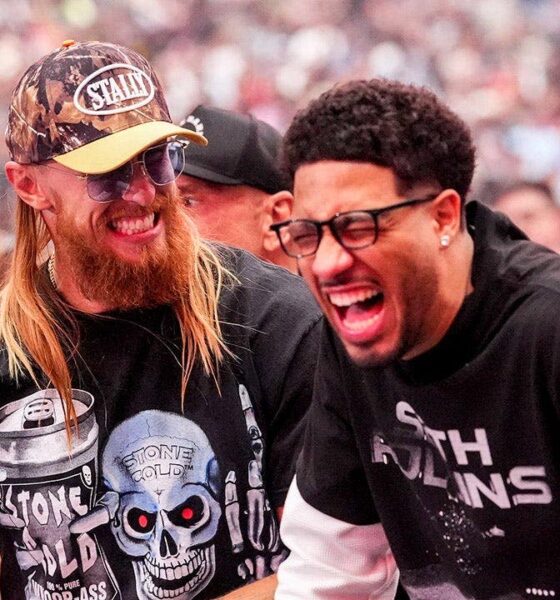 NFL star George Kittle intercepts NBA player Tyrese Haliburton’s beer WrestleMania 42