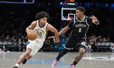 Pacers fans go viral after animated conversation caught on camera during Nets game in Brooklyn