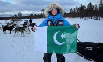 Pakistan’s Samar Khan completes 300km Arctic dogsled challenge