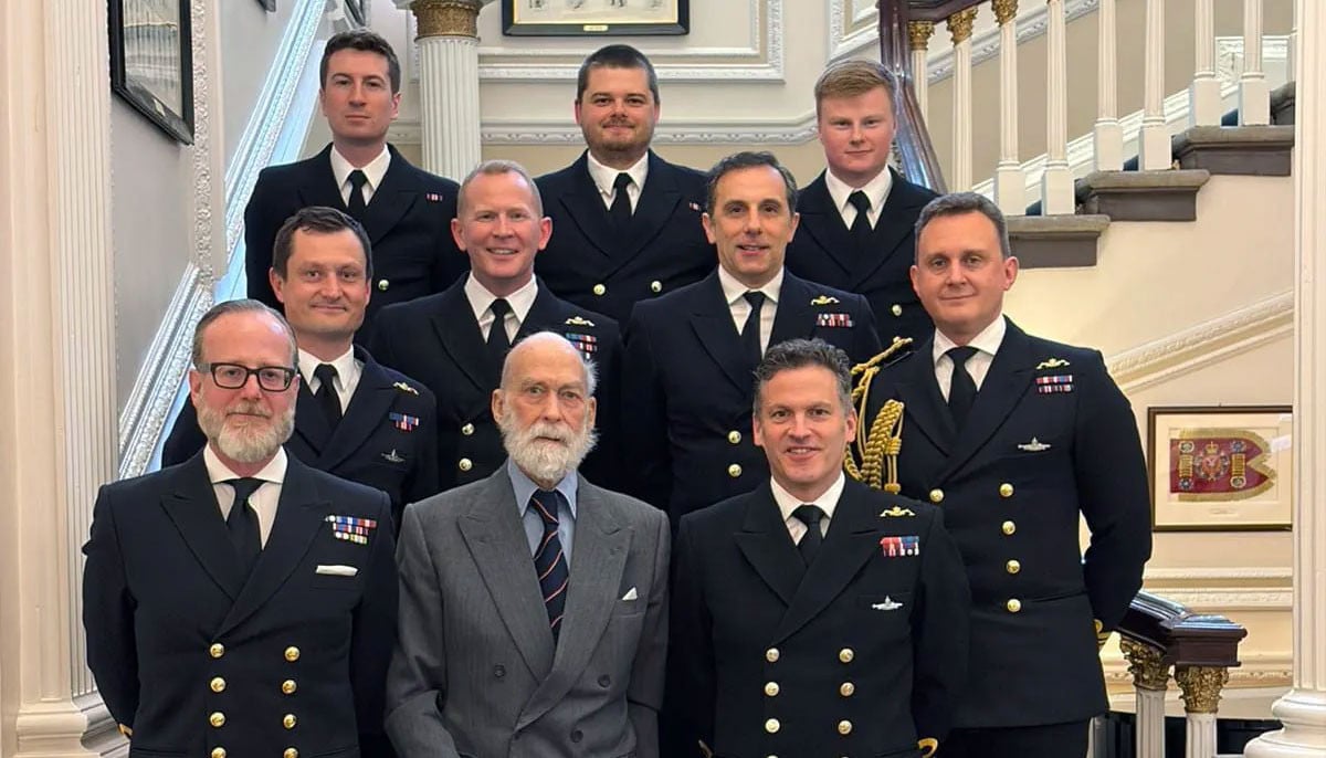 Prince Michael of Kent makes rare appearance at Submariners’ London reception