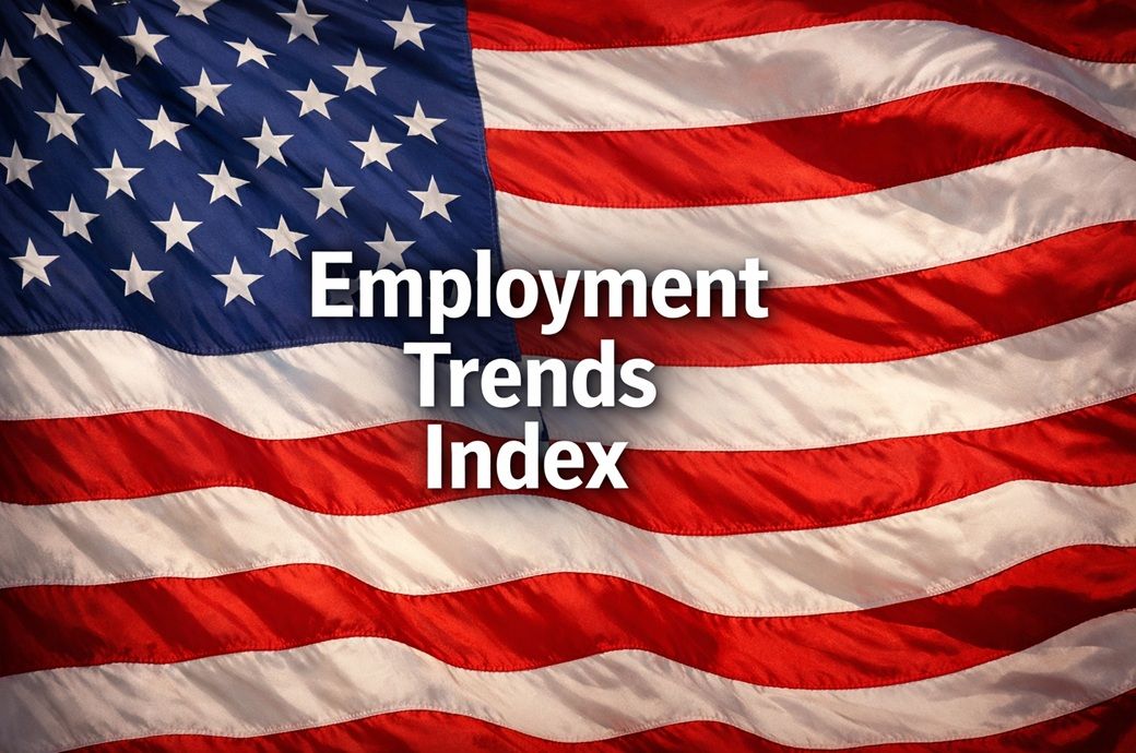 The Conference Board employment trends index for US declines in Mar
