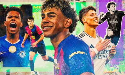 Yamal, Güler, Neves lead best U21 men’s soccer players