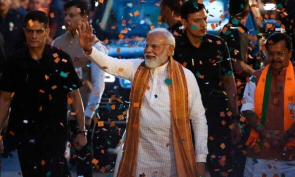 India’s Modi celebrates ‘record’ win in opposition-held West Bengal