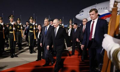 Putin lands in China for trip to show unshakeable ties after Trump pomp