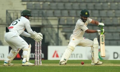 Bangladesh players sledge Rizwan during tense Sylhet Test chase