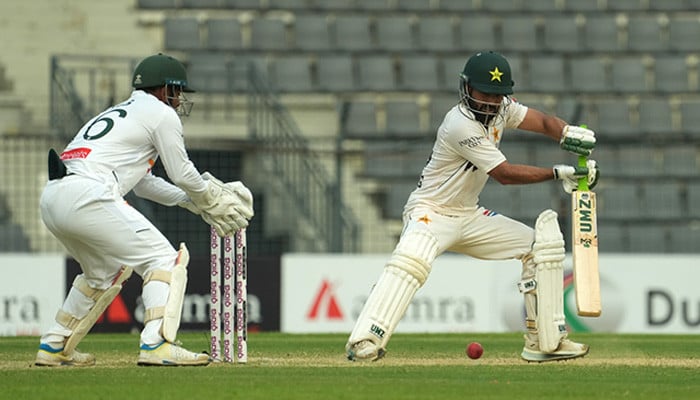 Bangladesh players sledge Rizwan during tense Sylhet Test chase