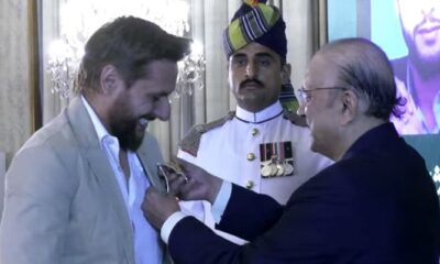 Cricket legend Shahid Afridi conferred Hilal-e-Imtiaz