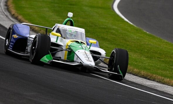 IndyCar driver Caio Collet’s vehicle catches fire in terrifying Indy 500 wreck