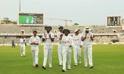 Mehidy’s five-for gives Bangladesh slim lead  | The Express Tribune