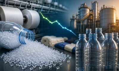 PET prices decline after April peak amid weak polyester operating rate