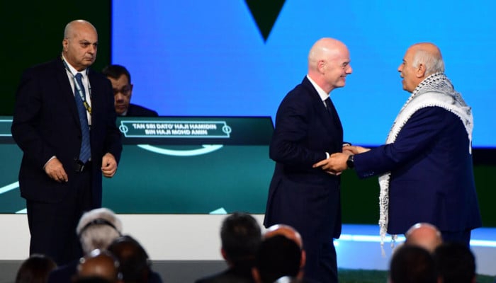 Palestinian football chief slams Israeli official at Fifa meeting