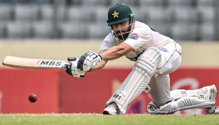 Rizwan, Salman steady Pakistan after middle-order collapse in Dhaka Test