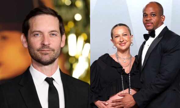 Tobey Maguire spotted with ex Jennifer Meyer and her fiance