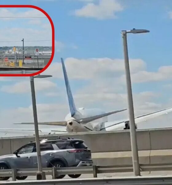 United Airlines 767 slams into NJ Turnpike light pole in viral crash—but what really happened?